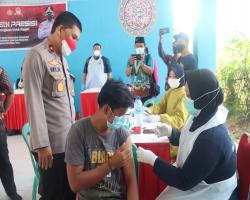 Wakapolda Banten Cek Vaksinasi Di Maje