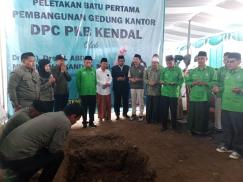 Peletakan Batu Pertama Gedung PKB Kendal, Jadi Pusat Pemenangan dan Gerakan Partai 