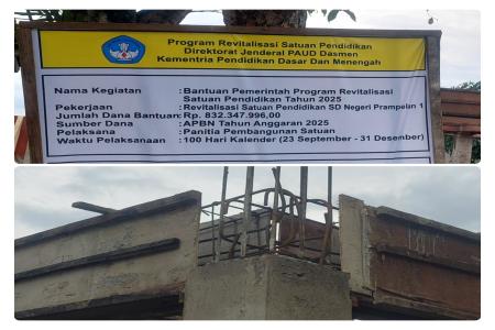 Proyek Swakelola SDN Prampelan 1 Mencu