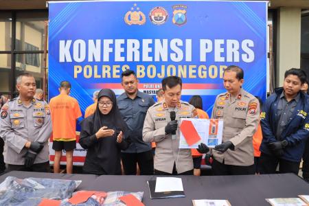 POLRES BOJONEGORO AMANKAN 8 PELAKU